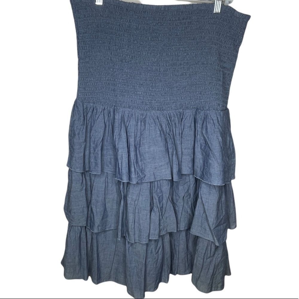 Old Navy Strapless Dress Blue